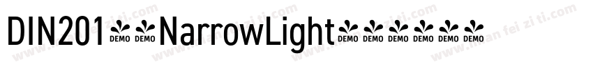 DIN2014-NarrowLight字体转换