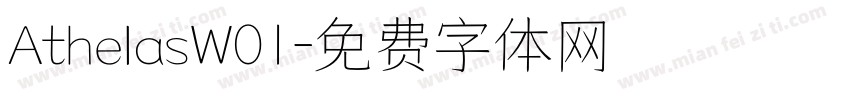 AthelasW01字体转换