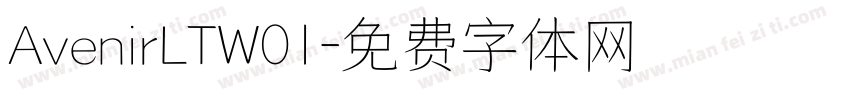 AvenirLTW01字体转换
