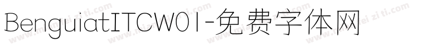 BenguiatITCW01字体转换