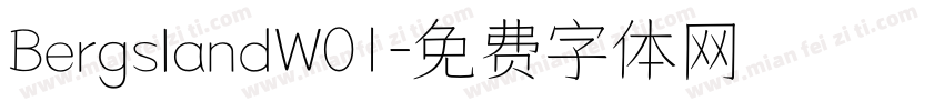 BergslandW01字体转换