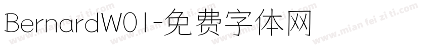 BernardW01字体转换