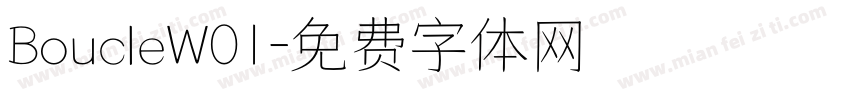 BoucleW01字体转换