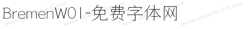 BremenW01字体转换