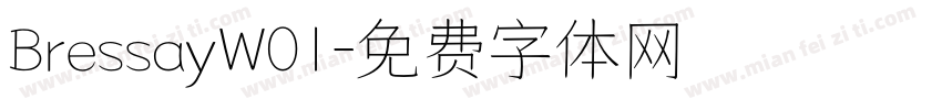 BressayW01字体转换