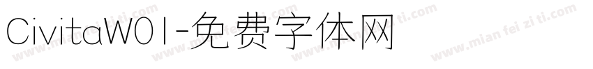 CivitaW01字体转换