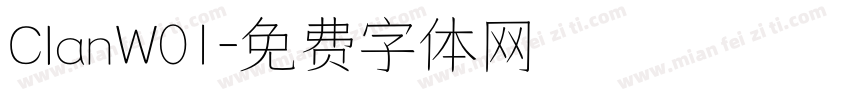 ClanW01字体转换