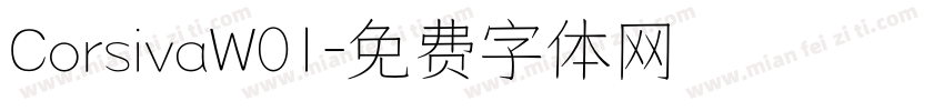 CorsivaW01字体转换