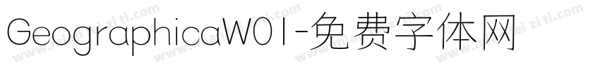 GeographicaW01字体转换