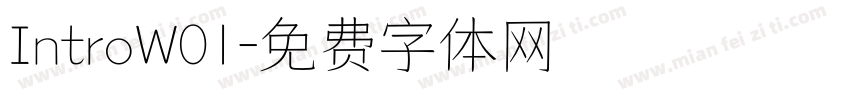IntroW01字体转换