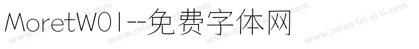 MoretW01-字体转换