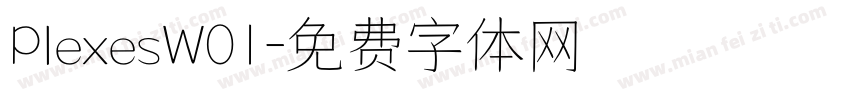PlexesW01字体转换