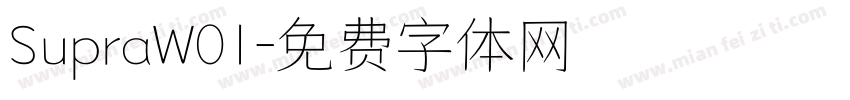 SupraW01字体转换