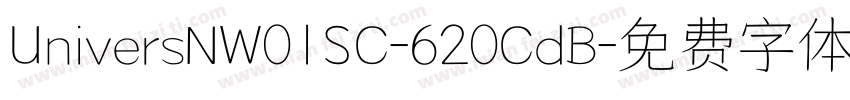 UniversNW01SC-620CdB字体转换