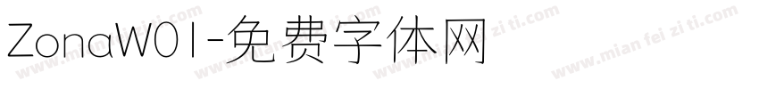 ZonaW01字体转换
