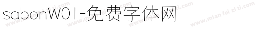 sabonW01字体转换