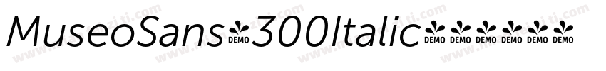 MuseoSans-300Italic字体转换