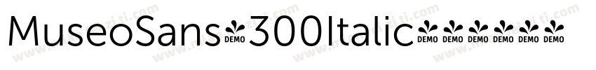 MuseoSans-300Italic字体转换
