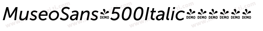 MuseoSans-500Italic字体转换