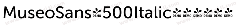 MuseoSans-500Italic字体转换