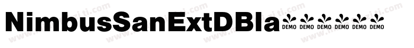 NimbusSanExtDBla字体转换