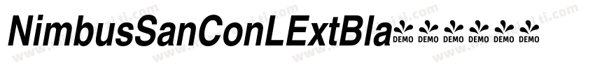 NimbusSanConLExtBla字体转换