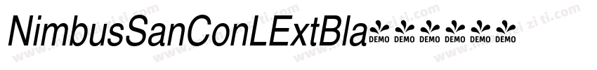 NimbusSanConLExtBla字体转换