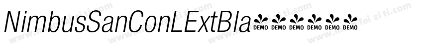 NimbusSanConLExtBla字体转换