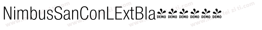 NimbusSanConLExtBla字体转换