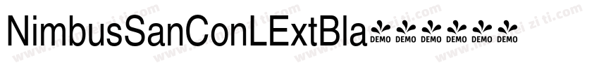 NimbusSanConLExtBla字体转换