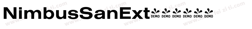 NimbusSanExt字体转换