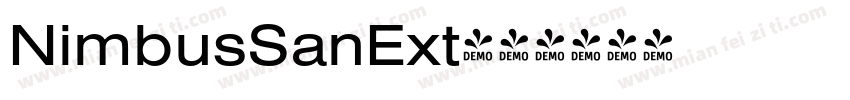 NimbusSanExt字体转换