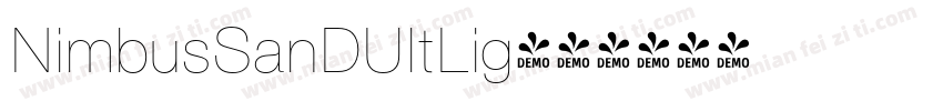 NimbusSanDUltLig字体转换