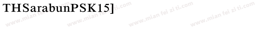 THSarabunPSK15字体转换