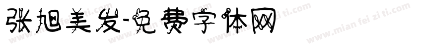 张旭美发字体转换