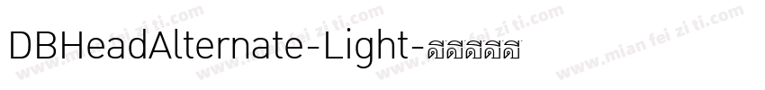 DBHeadAlternate-Light字体转换