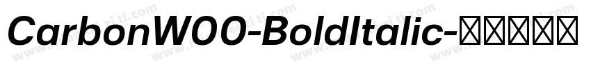 CarbonW00-BoldItalic字体转换