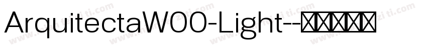 ArquitectaW00-Light-字体转换