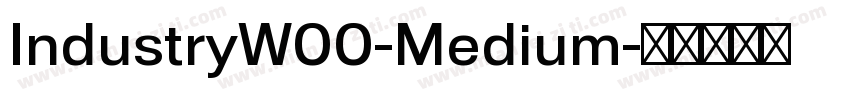IndustryW00-Medium字体转换