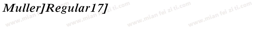 Muller-Regular17字体转换