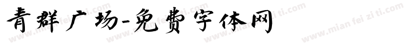 青群广场字体转换