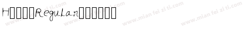 H-秀月-Regular字体转换