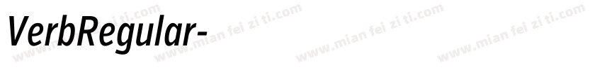 VerbRegular字体转换