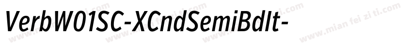 VerbW01SC-XCndSemiBdIt字体转换