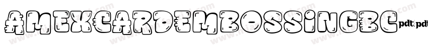 AmexCardEmbossingBc字体转换