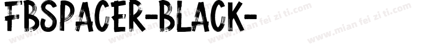 FbSpacer-Black字体转换