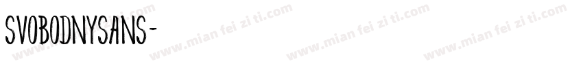 SvobodnySans字体转换