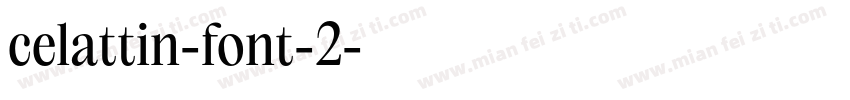 celattin-font-2字体转换