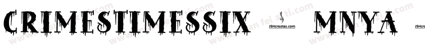 CrimesTimesSix-mnYa字体转换