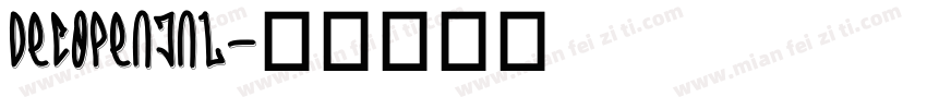 DecoPenJNL字体转换